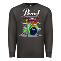 Smoke ANIMAL DRUMMER PEARL DRUMS Premium Sweatshirt - FloraArt