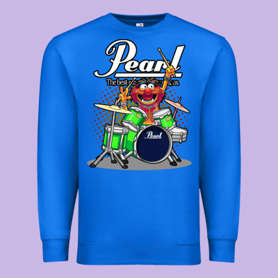 Animal Drummer Pearl Drums Premium Sweatshirt Designed By Floraart