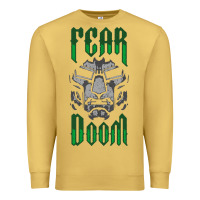 Antique Gold Fear Doom Premium Sweatshirt - FloraArt