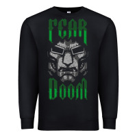 Black Fear Doom Premium Sweatshirt - FloraArt