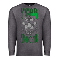 Charcoal Heather Fear Doom Premium Sweatshirt - FloraArt