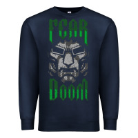 Navy Fear Doom Premium Sweatshirt - FloraArt