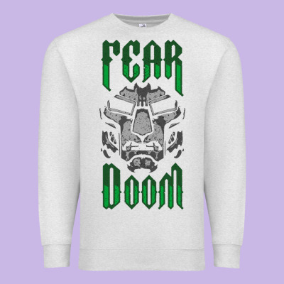 Fear Doom Premium Sweatshirt Designed By Floraart