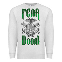 Oatmeal Heather Fear Doom Premium Sweatshirt - FloraArt