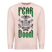 Pale Pink Fear Doom Premium Sweatshirt - FloraArt