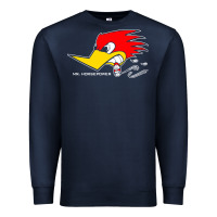 Navy mr horsepower clay smith cams cigar smoking woodpecker shirt for man f Premium Sweatshirt - FloraArt