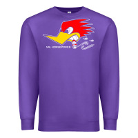 Purple mr horsepower clay smith cams cigar smoking woodpecker shirt for man f Premium Sweatshirt - FloraArt