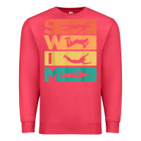 Cardinal retro vintage swimming gift for swimmers t shirt Premium Sweatshirt - FloraArt