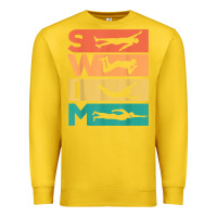 Lemon retro vintage swimming gift for swimmers t shirt Premium Sweatshirt - FloraArt