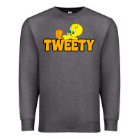 Charcoal Heather tweety Premium Sweatshirt - FloraArt