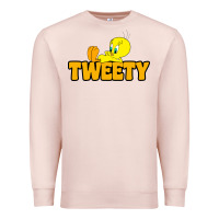 Pale Pink tweety Premium Sweatshirt - FloraArt