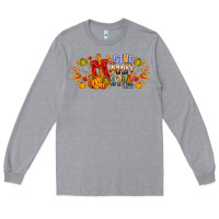 Heather Grey give thanks to the lord for he is good Long Sleeve Tee - CowhideDigitalArt