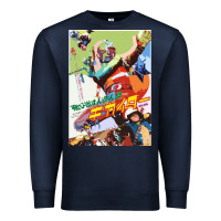 Navy KIKAIDA POSTER Premium Sweatshirt - FloraArt