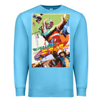 Ocean Blue KIKAIDA POSTER Premium Sweatshirt - FloraArt