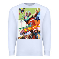 White KIKAIDA POSTER Premium Sweatshirt - FloraArt