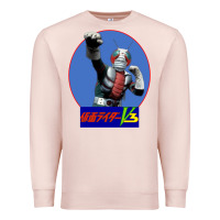 Pale Pink KAMEN RIDER V3 PUNCH Premium Sweatshirt - FloraArt