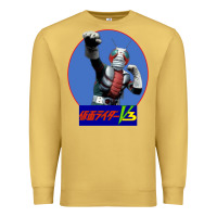 Antique Gold KAMEN RIDER V3 PUNCH Premium Sweatshirt - FloraArt
