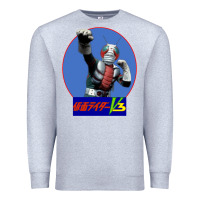 Heather Grey KAMEN RIDER V3 PUNCH Premium Sweatshirt - FloraArt