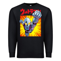 Black ultraman exclusive yellow Premium Sweatshirt - FloraArt