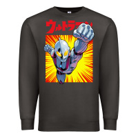 Smoke ultraman exclusive yellow Premium Sweatshirt - FloraArt