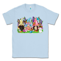 Dusty Blue Easter gnomes Easter Day Classic Tee - CowGirlArtShop