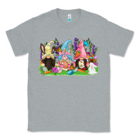 Heather Grey Easter gnomes Easter Day Classic Tee - CowGirlArtShop