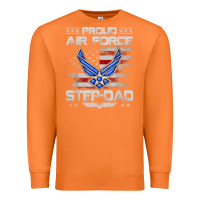 Carrot proud air force step dad veteran vintage flag veterans day t shirt Premium Sweatshirt - FloraArt