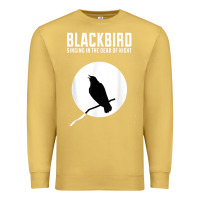 Antique Gold blackbird singing in the dead of night t shirt Premium Sweatshirt - FloraArt