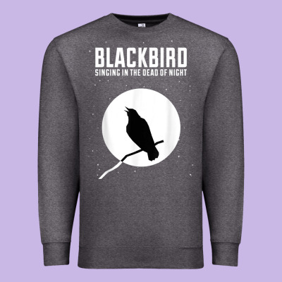 Blackbird Singing In The Dead Of Night T Shirt Premium Sweatshirt Designed By Floraart