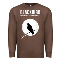 Chestnut blackbird singing in the dead of night t shirt Premium Sweatshirt - FloraArt