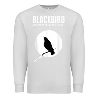 Dove Grey blackbird singing in the dead of night t shirt Premium Sweatshirt - FloraArt