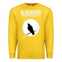 Lemon blackbird singing in the dead of night t shirt Premium Sweatshirt - FloraArt