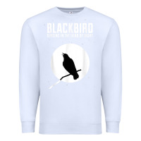 White blackbird singing in the dead of night t shirt Premium Sweatshirt - FloraArt
