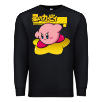 Black kirby men's pink Premium Sweatshirt - FloraArt