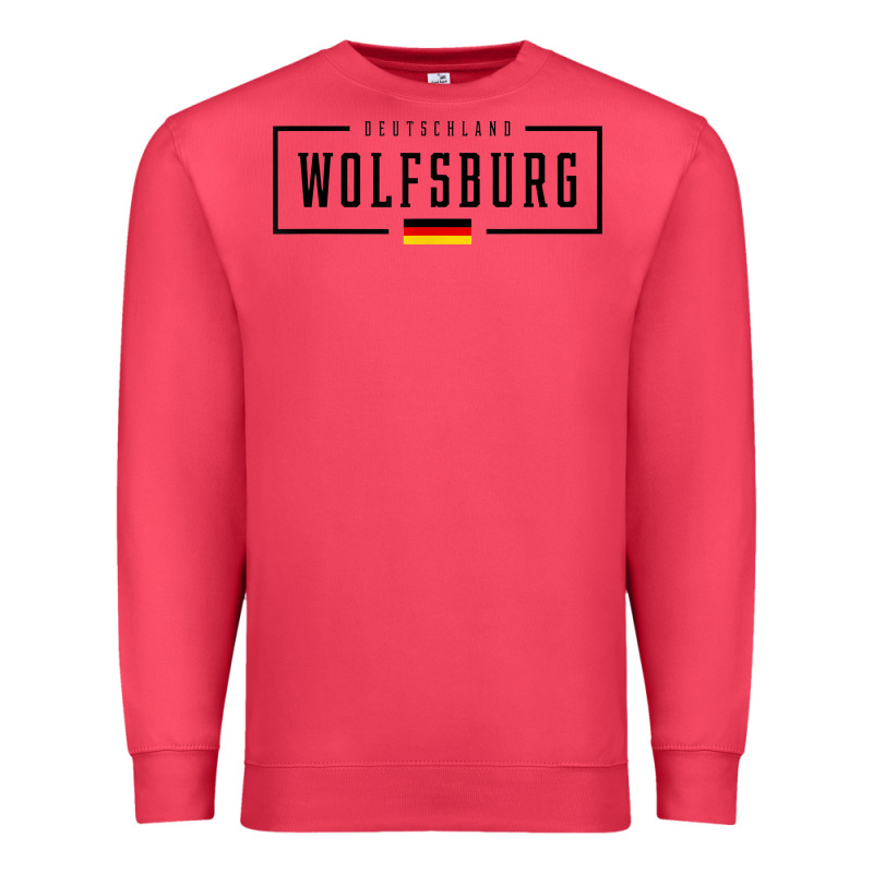 Wolfsburg Deutschland Germany German Flag Premium Sweatshirt by FloraArt | Teevron