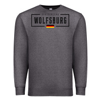 Charcoal Heather wolfsburg deutschland germany german flag Premium Sweatshirt - FloraArt