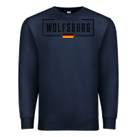 Navy wolfsburg deutschland germany german flag Premium Sweatshirt - FloraArt