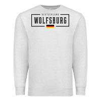 Oatmeal Heather wolfsburg deutschland germany german flag Premium Sweatshirt - FloraArt