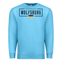 Ocean Blue wolfsburg deutschland germany german flag Premium Sweatshirt - FloraArt