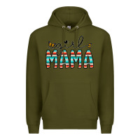Army Green girl mama Premium Hoodie - CowhideDigitalArt