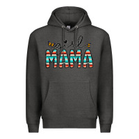 Charcoal Heather girl mama Premium Hoodie - CowhideDigitalArt