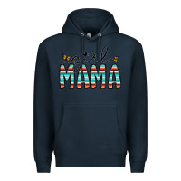 Navy girl mama Premium Hoodie - CowhideDigitalArt