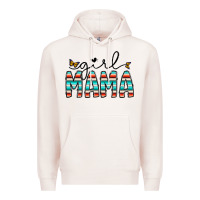 Pale Pink girl mama Premium Hoodie - CowhideDigitalArt