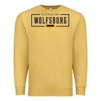 Antique Gold wolfsburg deutschland germany german flag Premium Sweatshirt - FloraArt