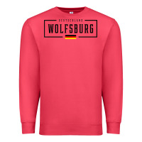 Wolfsburg Deutschland Germany German Flag Premium Sweatshirt | Teevron