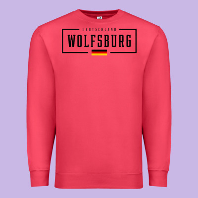 Wolfsburg Deutschland Germany German Flag Premium Sweatshirt Designed By Floraart