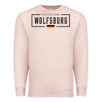 Pale Pink wolfsburg deutschland germany german flag Premium Sweatshirt - FloraArt