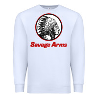 White Savage Arms Premium Sweatshirt - FloraArt