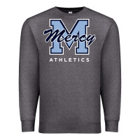 Charcoal Heather mercy high school (burlingame, california) Premium Sweatshirt - FloraArt