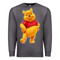Charcoal Heather pooh Premium Sweatshirt - FloraArt